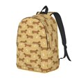 thumbnail image 1 of Fotbe Dachshund Dog Puppy Mochila de Lona con Estampado, Mochila Duradera, Mochila Versátil de Alta Calidad, Mochila Compacta Vintage-Small, 1 of 5