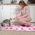 thumbnail image 3 of Pink Christmas Tree Pattern Kitchen Rugs Sets Of 2,Anti Fatigue Kitchen Mat Rugs Non Slip Washable,Decorative Kitchen Floor Mats for Kitchen,Sink,Laundry,17"x30"+17"x47", 3 of 7