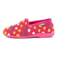 thumbnail image 3 of Lunar Womens Helix Polka Dot Slippers, 3 of 6