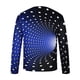 thumbnail image 4 of Blusas y camisas de manga larga con cuello redondo para hombre, estilo casual, cuello redondo, manga larga, camiseta estampada de Halloween, blusa de poliéster para hombre., 4 of 5