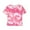 Pink#01, variant on AJTQTH Tees for Girls Boys Crewneck Short-Sleeved Stylish Tie-Dye Gradient Printed Tshirts Casual Lightweight Tops Blouses Shirts Cute Clothes Outfits for Summer Pink#01 3 Years