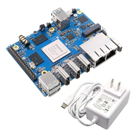 Orange Pi 5 Plus KEF16 8GB Rockchip RK358Core 64 Bit Single Board Computer, 2.4GHz Frequency Open Source Development Board Run Orange Pi OS, Android, Debian, Ubuntu (Pi 5 Plus 8G+5V4A TC Supply)