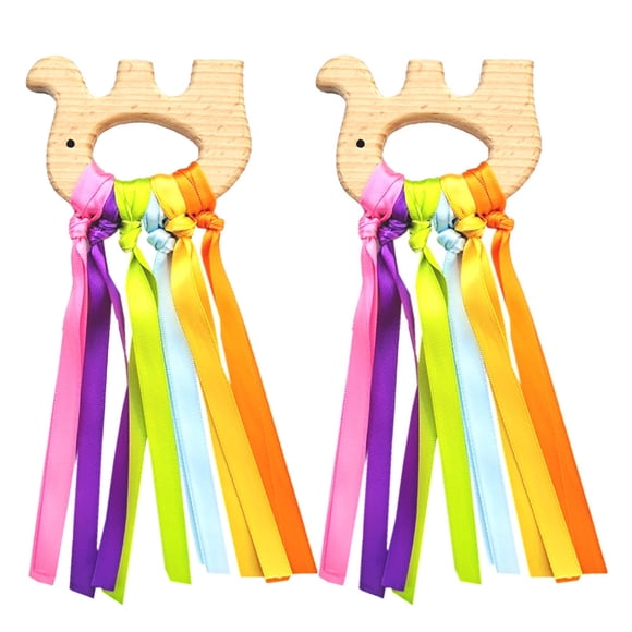 Arco Iris Madera Cinta Anillo Juguetes Bebé Mordedor Bebé Recién Nacido Juguete Sensorial Nube Cinta Molar Madera Círculo Mordedor Juguete 2 Uds Scienceny BA001549-07