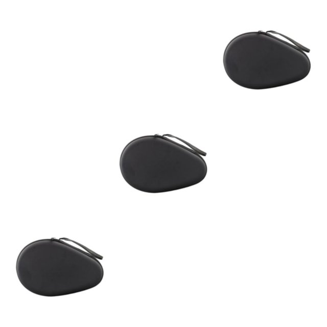 Wweixi Versatile Table Tennis Racket Case Resilient and Long-lasting for Outdoor Practice Black 18 x 28 x 7.5cm 3Set