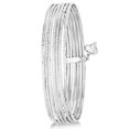 thumbnail image 1 of Diamond-Cut Slip-On Seven Bangle Bracelets 14k White Gold, 1 of 2