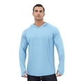 thumbnail image 2 of MEZZALL Sweatshirts For Men Solid Color Long Sleeve Hoodies New Ice Silk Sunscreen Jacket Summer Pullover Casual Clothing Basic Daily Outdoor Vacation Travel Tops, 2 of 7