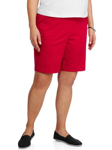 Women's Plus-Size Pull-On Shorts - Walmart.com
