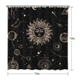 thumbnail image 5 of Gothic Shower Curtain Set - Dark Celestial Moon & Star Print, Mystical Cosmic Bath Decor, Waterproof Polyester 72"Wx72"L, Goth Aesthetic Gift, 5 of 5