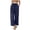 Navy, variant on KPOPLK Wide Leg Linen Pants Woman Cargo Pants Summer Waisted Drawstring Linen Pants Petite Women Wide Leg Casual Pants with Pockets Size XXXL,Coffee