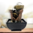 thumbnail image 6 of Tabletop Water Fountain Feng Shui Meditation Waterfall Fountain ,, 6 of 9
