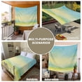 thumbnail image 6 of Turquoise Blue Ombre Tapestry for Bedroom Wall Hanging Tapestry, Abstract Modern Art Oil Painting Ceiling Backdrop Tapestries Poster Blanket Wall Decor for Teens Room Living Room Dorm 55" x 73", 6 of 8