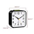thumbnail image 3 of New Bedroom Analogue Silent Alarm Clock Large Display Night Light Bedside Snooze, 3 of 5