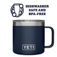 thumbnail image 4 of YETI Rambler 14 oz Stainless Steel Vacuum Insulated Mug with Lid, Navy, 4 of 6