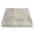 thumbnail image 3 of Creative Products Neutral Fern 50 x 60 Coral Fleece Blanket, 3 of 3