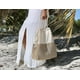 thumbnail image 5 of Aleko Large Beach Bag - Woven Beach Bag - Canvas And Jute Boho Tote Summer Shoulder Bag, 5 of 5