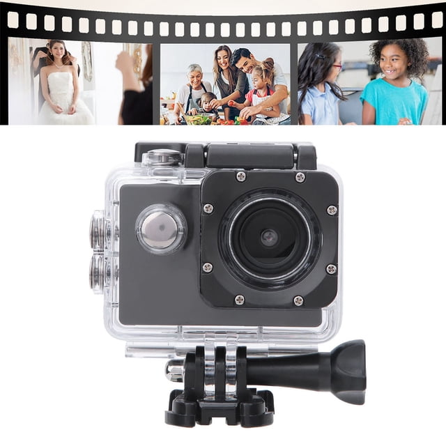 Kit De Montaje De Cámara De Acción HD 1080p Capaz De Realización Real: Verificación En Línea De Tiempo Para Actividades Al Aire Libre Extremas Negras