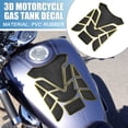 thumbnail image 2 of Universal 3D Motorcycle Gas Tank Decal 7.68''x5.63'' Gas Tank Protector Sticker Fuel Oil Gas Tank Pad Protector Sticker Decal PVC Rubber Black Yellow, 2 of 7