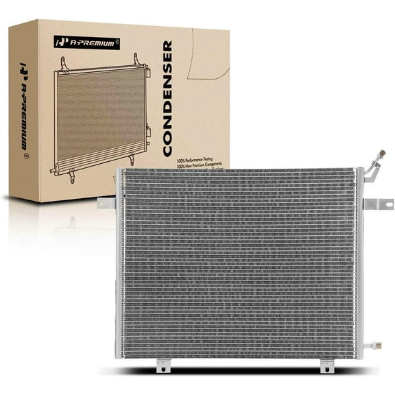 A-Premium Air Conditioning A/C Condenser Compatible with Freightliner FL106 FL60 FL70 FL80 1994-2003, FL112 1997-2003, FL50 1995-2003