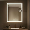 thumbnail image 1 of MSRORRIW 28 x 36 Inch Wall-Mounted Bathroom Mirror with LED-Lights - Frame Vanity Mirrors with Dimmable(28" x 36", Rectangle), 1 of 8