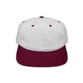 thumbnail image 1 of K & E Apparel Snapback Hat, White Maroon, 1 of 1