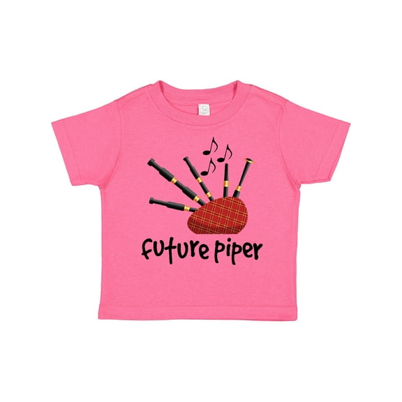 Inktastic Bagpiper Kids Future Piper Boys or Girls Toddler T-Shirt