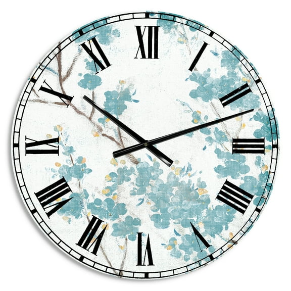 Designart Oversized Multicolor Analog Round Modern Traditional Wall Clocks, CLM30514-C23