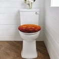 thumbnail image 2 of ZUXONGSY Fall Maple Leaf Flannel Toilet Cover Oblong Toilet Seat Cover Decorative Covers with Elastic Band Washroom Toilet Bowl Dust Cover Stain-Resistant Thanksgiving Decor, 2 of 6