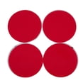 thumbnail image 4 of 8 Pcs Auto Car Plastic Round Reflective Reflector Sticker Red, 4 of 9