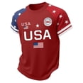 thumbnail image 3 of felwors Boys Girls 250 Anniversary USA Shirt Vintage 250 Years America Shirt Short Sleeve Celebration Patriotic Flag 1776-2026 Tshirt(Red,2-3 Years), 3 of 3