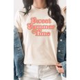 thumbnail image 2 of Retro Metallic Sweet Summer Time Graphic Tee T-Shirt, 2 of 7