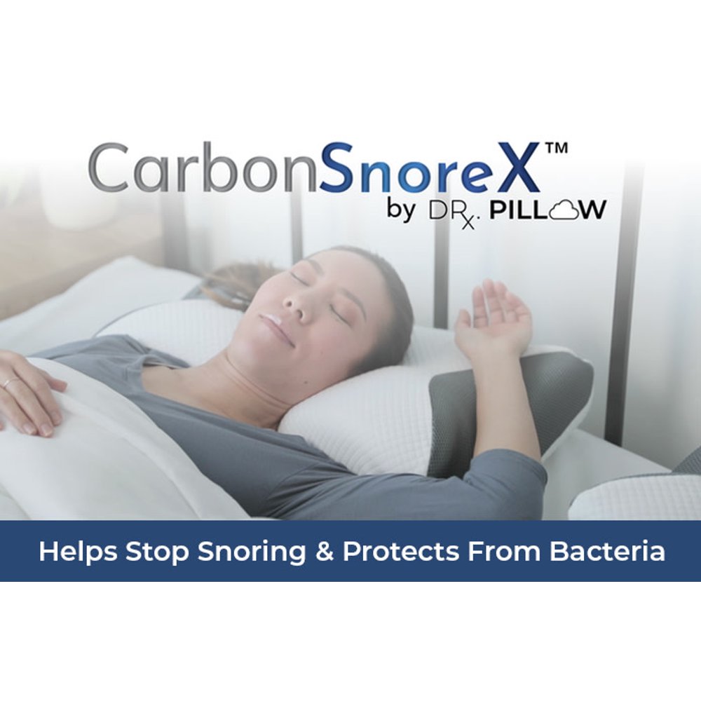 Carbon SnoreX 8 in 1 Cooling Pillow with AntiSnore Technology and Germ