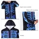 thumbnail image 5 of Jammies familiares de Halloween con capucha y cremallera, ropa de dormir familiar de una pieza para vacaciones, trajes para fiesta de Halloween, vacaciones, negro, HOMBRES XXL, 5 of 6
