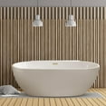 thumbnail image 2 of 59" Streamline N300BBR Soaking Freestanding Tub and Tray With Internal Drain in Brushed Brass, 2 of 7