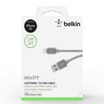 thumbnail image 2 of Belkin MIXIT Metallic Gray Lightning to USB Cable, 4 ft, 2 of 5