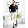 thumbnail image 4 of COOFANDY Men's Dress Pants Lightweight Stretch Dress Slacks Slim Fit Flat Front Suit Pants, 4 of 9