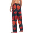 thumbnail image 6 of HPINK-T Red Poppy Flower Pajama Pants Mens Lounge Pants Straight-Fit Men Pajama Bottoms with Pockets Drawstring, 6 of 13