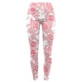 thumbnail image 4 of Gibobby Leggings Afelpados Pantalones estampados personalizados para el Festival la resurrección Pascua para mujer, mallas personalizadas para correr, mallas largas para Pilates（Rosa， XXL), 4 of 5