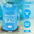 thumbnail image 2 of NeoMart 2 Pack Universal Pool Step Weights, 10L/25LB No Breaken Pool Ladder Weights for Above Ground Pools, Waterproof Pool Sand Stair Weights for Pool Steps, Easy&Quick Fill Sand (Sky Blue), 2 of 13