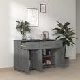 thumbnail image 2 of Sideboard HAMAR Dark Gray 44.5"x15.7"x31.5" Solid Wood Pine, 2 of 10