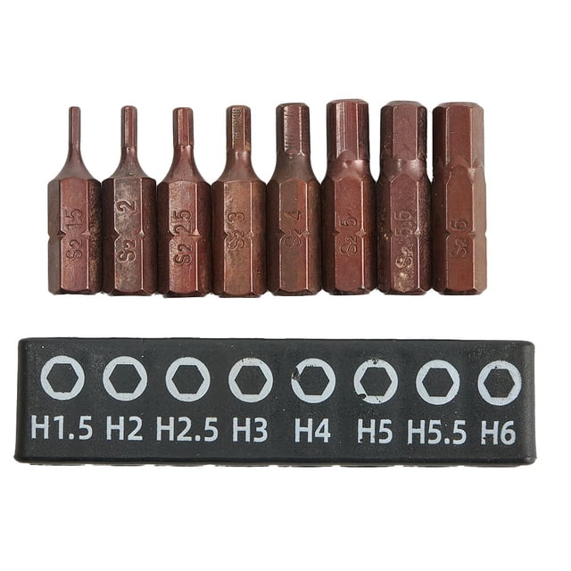 8 Pcs PH/Torx Star Screwdriver bits 25mm Hex Shank Security Magnetic Driver Bit