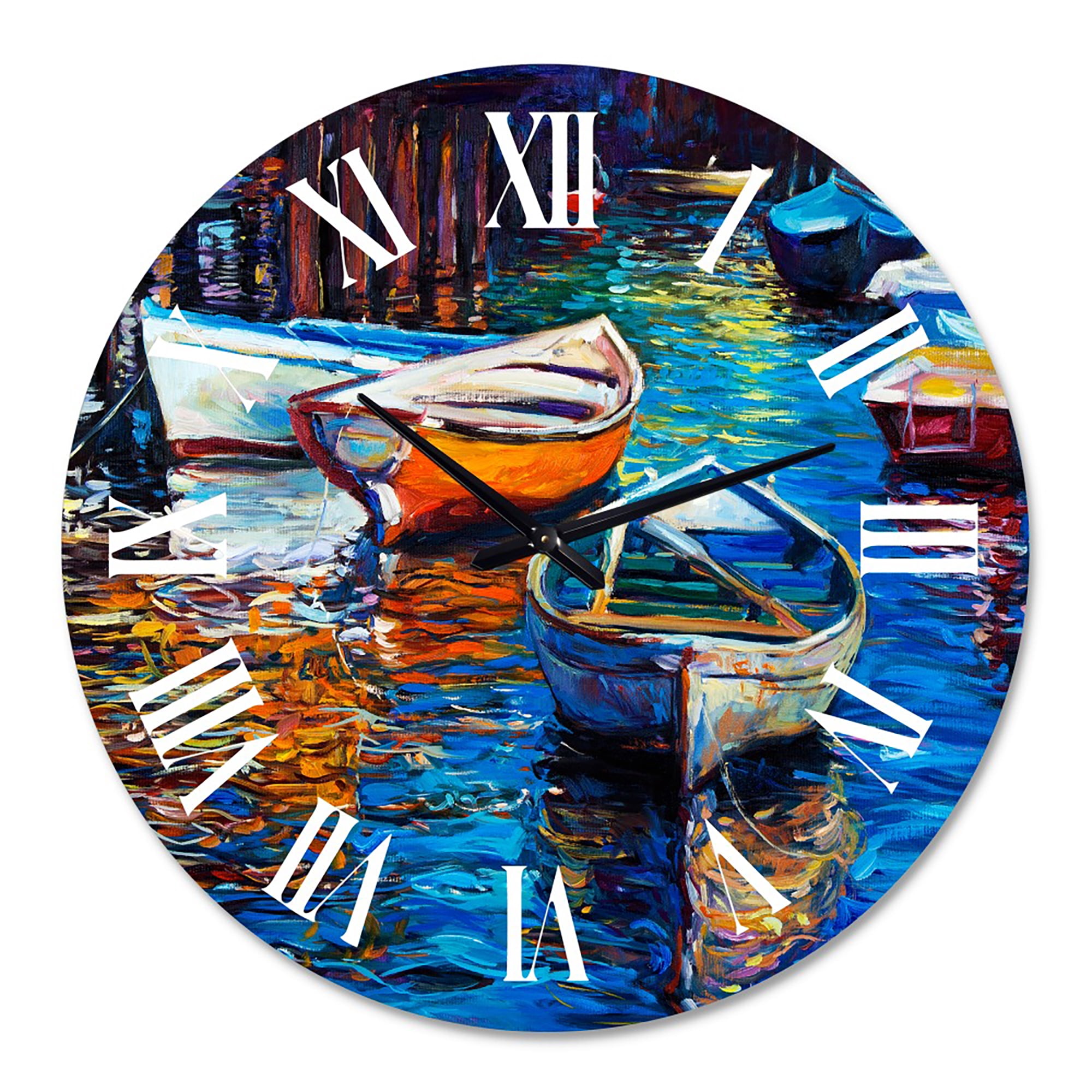 Designart 1 in Quartz Coastal Wall Clock