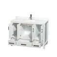 thumbnail image 7 of Wyndham Collection WCS141448SWHWQUNSMXX Sheffield 48" Free Standing Single Basin Vanity, 7 of 7