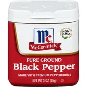 McCormick Classic Ground Black Pepper, Large Size, 3 oz