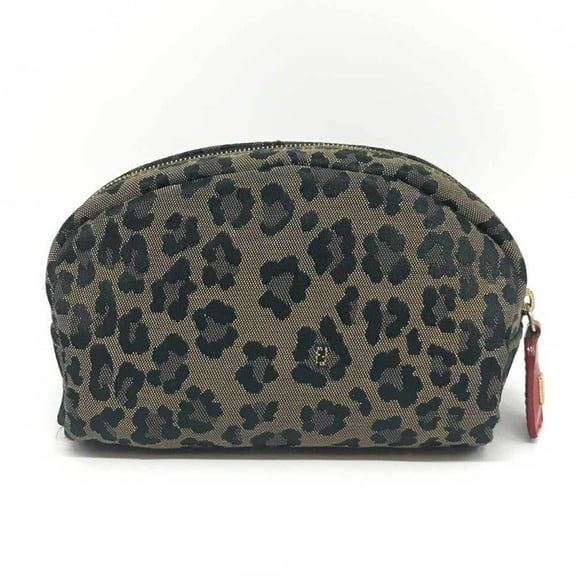 Pre-Owned FENDI Pouch Leopard Multi-Case (Good)