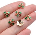thumbnail image 7 of 20pcs 9mm Enamel Flower Bead Cap Metal Gold Plated Filigree Spacers Bali Style Jewelry Findings Accessories for DIY Bracelet Necklace Crafts, 7 of 7