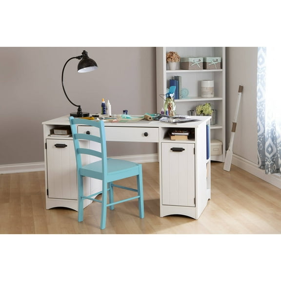 South Shore Artwork Craft Desk with Storage, Multiple Finishes