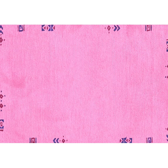 Ahgly Company Indoor Rectangle Abstract Purple Modern Area Rugs, 2' x 3'