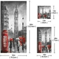 thumbnail image 3 of GZHJMY Stylish London Street View Big Ben Soft Luxury Set of 3 Towels, 1 Bath Towel+1 Hand Towel+1 Washcloth, Multipurpose for Bathroom, Hotel, Gym, Spa and Beach, 3 of 5