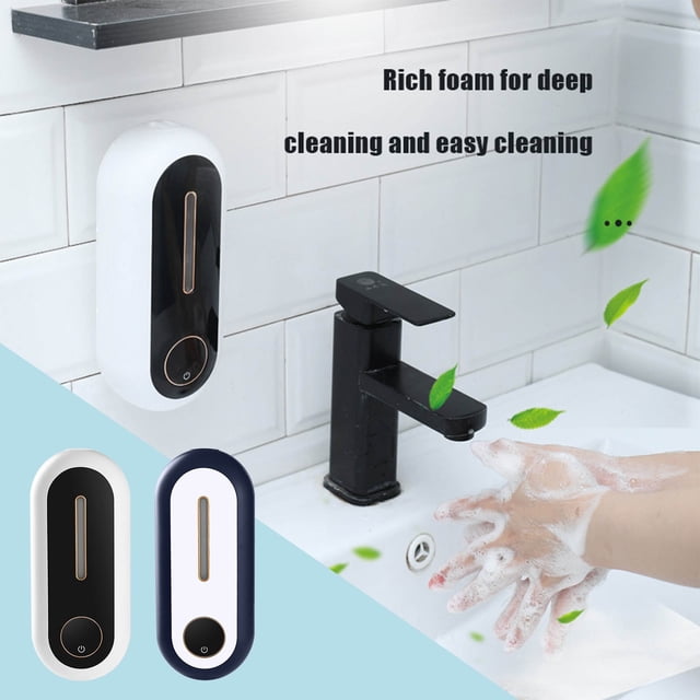 YYV Smart Soap Dispenser Automatic Sensor Usb Rechargeable Wall Mount Hands Free Touchless Liquid Soap Dispenser Kitchen Bathroom Hygienic Sanitizer Smart Soap Dispenser