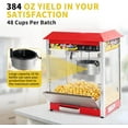 thumbnail image 7 of Commercial Popcorn Machine, 10 Oz Kettle, 1300W Countertop Popcorn Maker for 60 Cups per Batch, Movie Theater Popcorn Popper with 3-Switch Control, 2 Scoops 1 Cup, Red, 7 of 7